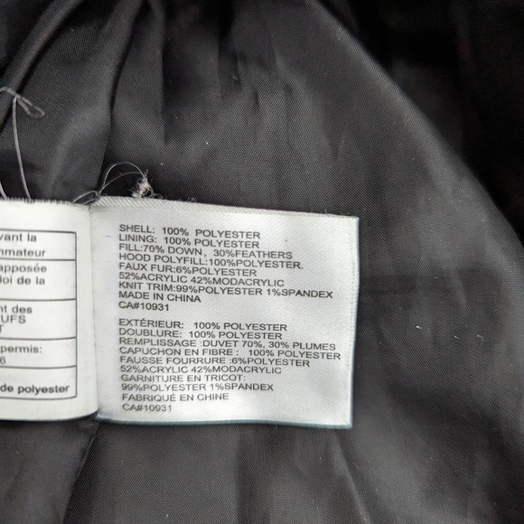 LAURA Women's Down Feather Black Winter Jacket Size Large - Picture 8 of 11